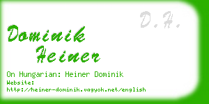 dominik heiner business card